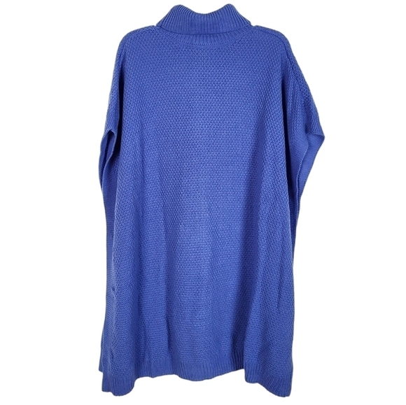 LANE BRYANT side button poncho sweater - Picture 4 of 7